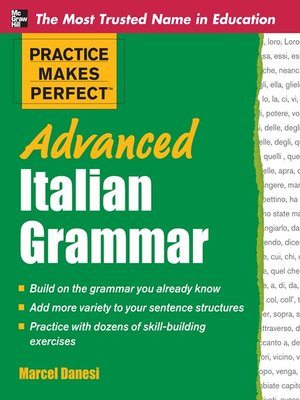 cover image of Advanced Italian Grammar